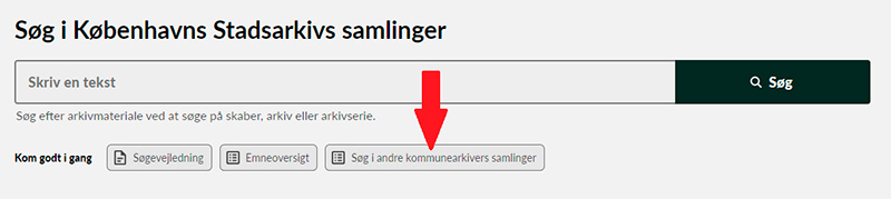 Skærmbillede fra Arkivfinder